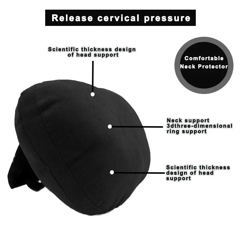 Premium Car Headrest Neck Support Pillow - Maybach S-Class Design, Universal Fit
