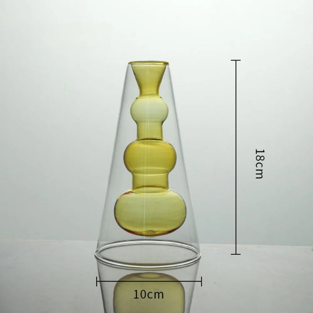 Elegant Glass Hydroponic Vases - Modern Wedding & Home Decor