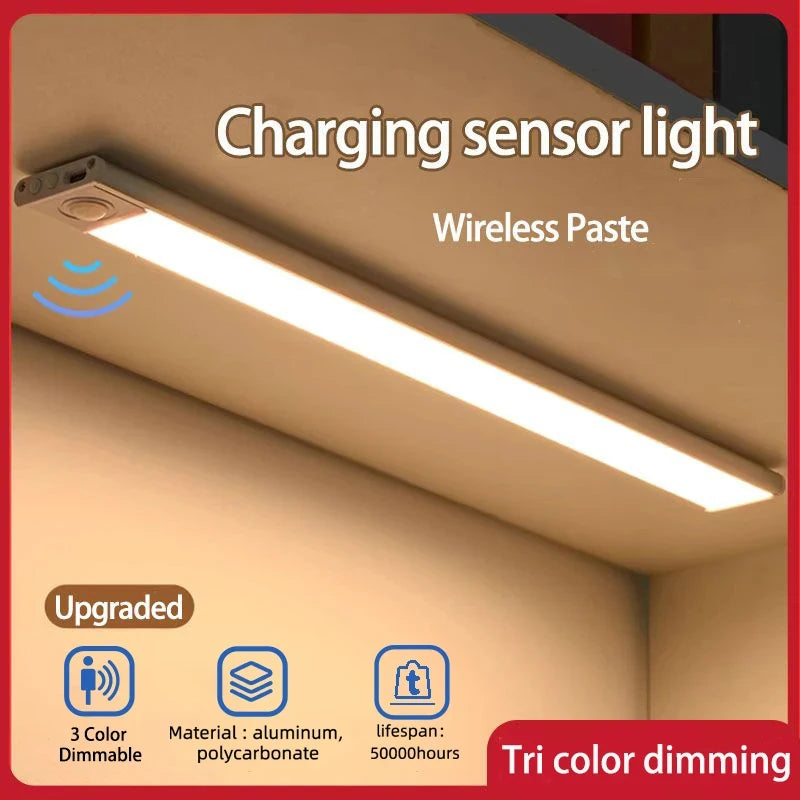 LED Cabinet Sensor Lights - Adjustable Brightness Motion Tube