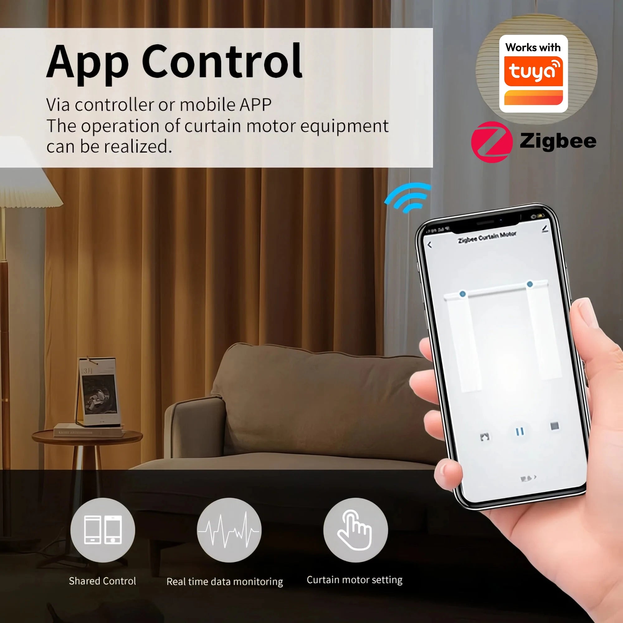 Tuya Smart Shutter & Curtain Motor - Automated Blinds Control