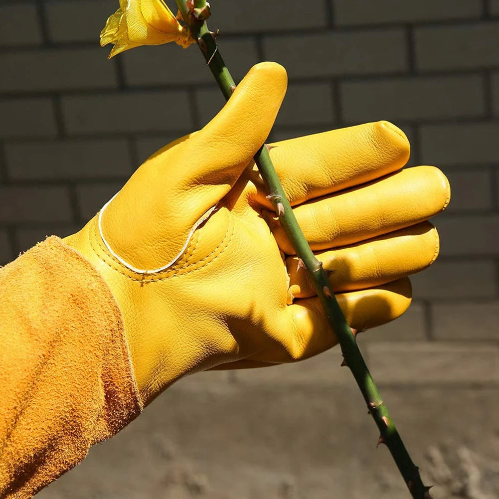 Long Thorn Proof Garden Gloves for Rose Pruning - Elbow Protection for Women & Men