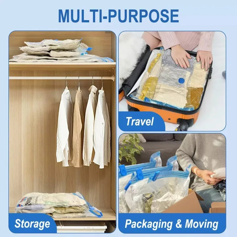 Vacuum Storage Bags 1-10 Pack | Space Saver for Comforters & Travel