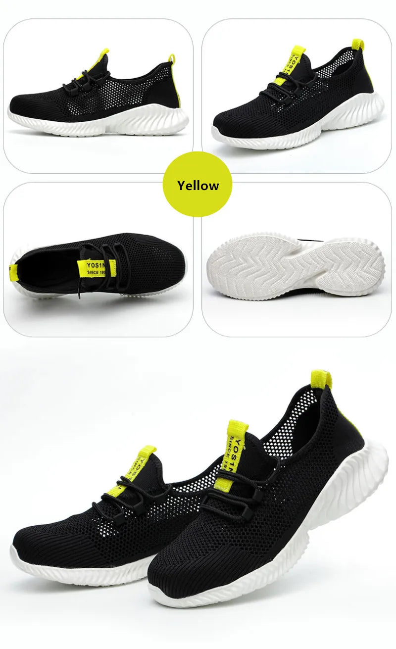 Iairay Lightweight Hyper-Breathable Summer Work Shoes