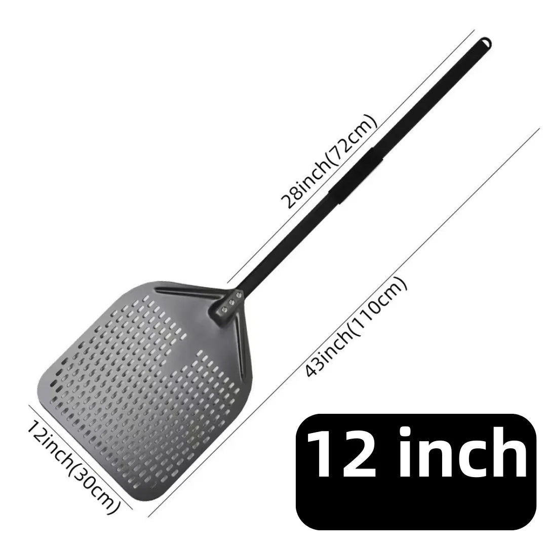 6-14 Inch Hard Anodized Aluminum Pizza Peel – Durable Oven Spatula & Bread Paddle