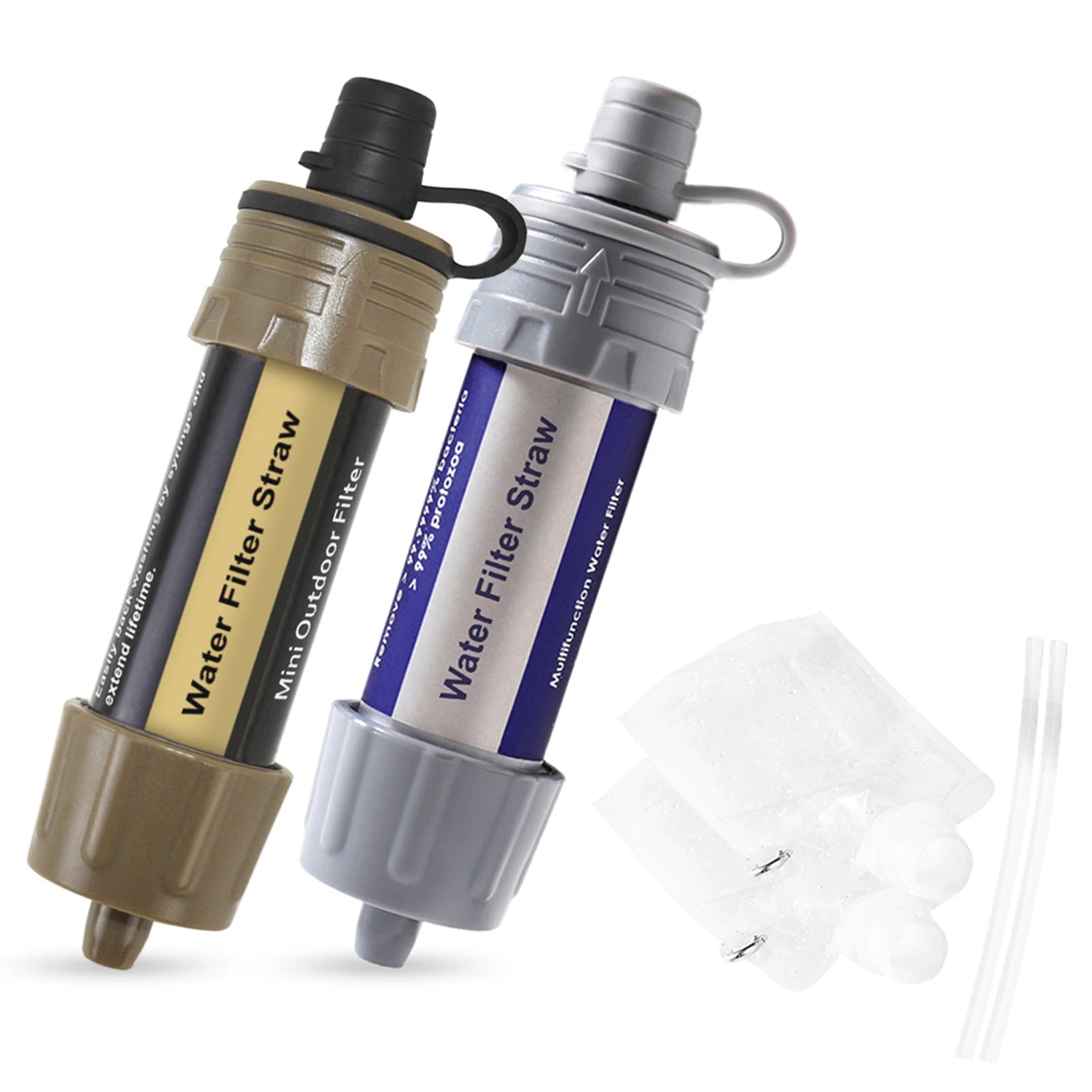 Emergency Water Filter Straw for Hiking, Camping & Survival