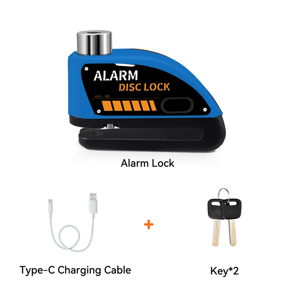 Extractme 120dB Motorcycle Alarm Disc Lock - Anti-Theft Security