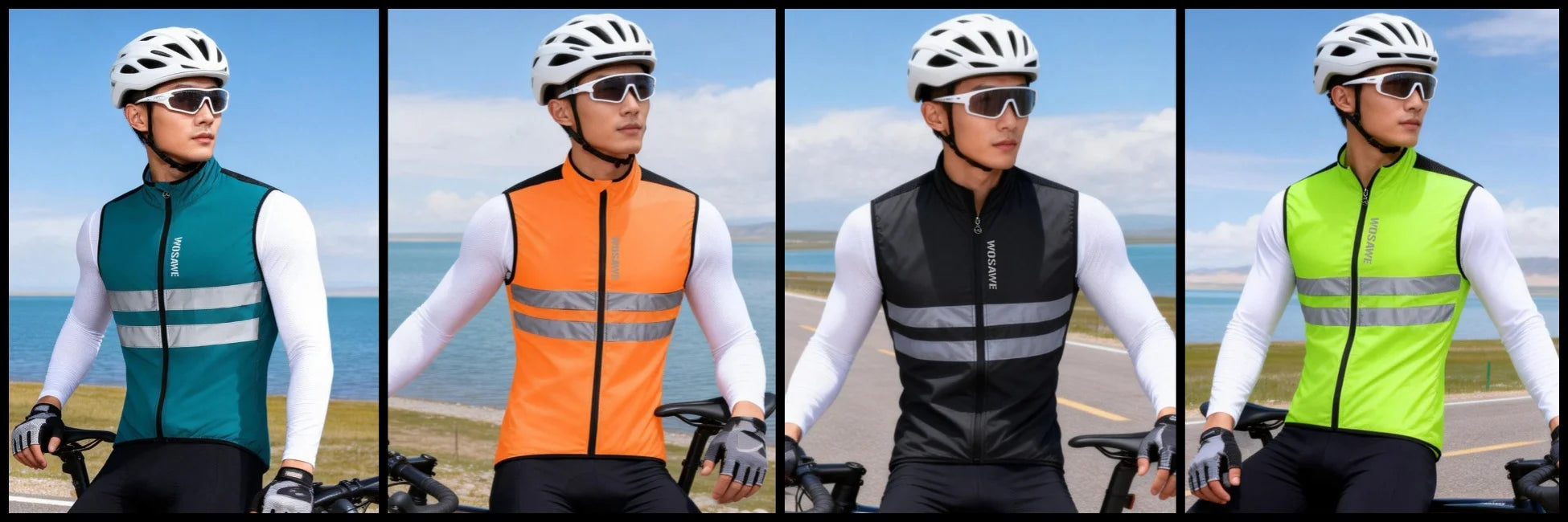 WOSAWE Ultralight Cycling Vest - Water & Wind Resistant Gilet