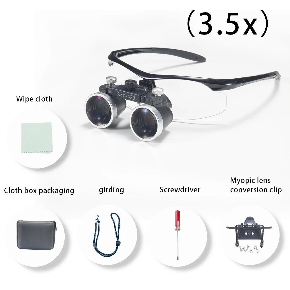Dentistry Binocular Magnifier 2.5X/3.5X - Ultralight Dental Loupes