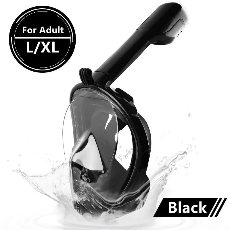 Vabena Full Face Diving Mask - Anti-Fog Snorkel Gear for Adults & Kids