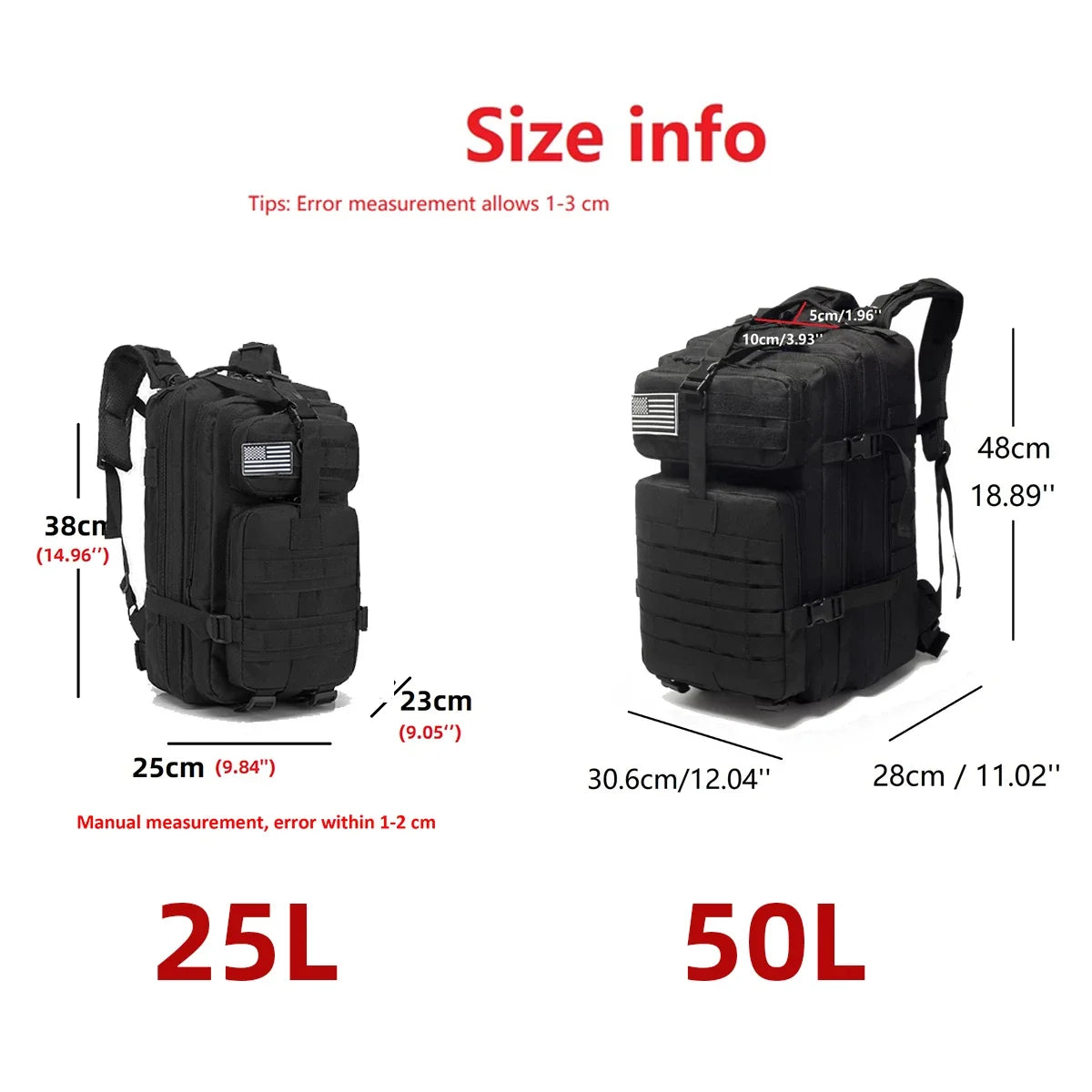 Thuram 1000D Waterproof Tactical Rucksack for Hiking & Camping
