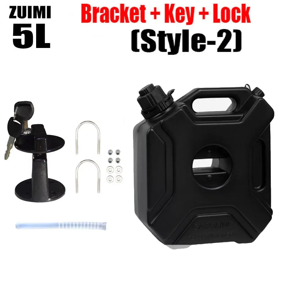 Motorcycle Fuel Tank 3/5L Child Lock Anti-static Jerry Can