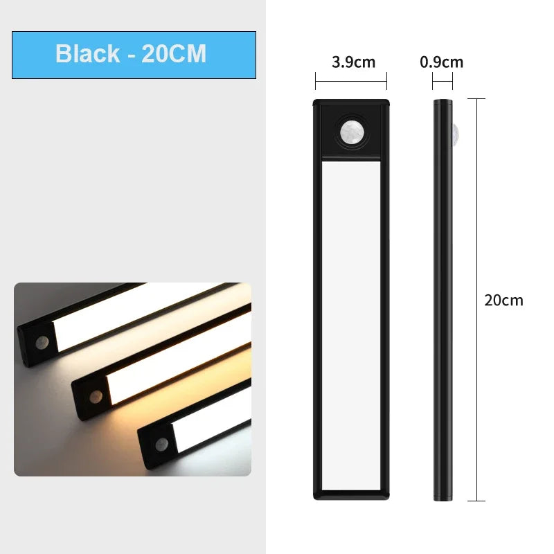 USB-C Rechargeable Motion Sensor LED Cabinet Light - Kitchen & Wardrobe