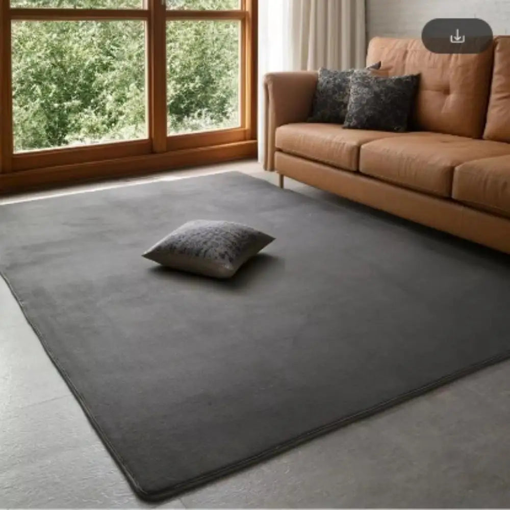 VIKAMA Modern Coral Velvet Carpet - Soft Non-Slip Living Room & Bedroom Mat