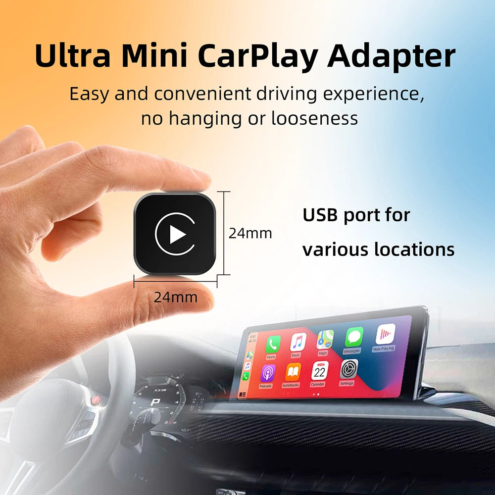 2in1 Wireless CarPlay & Android Auto Adapter | AI Smart Box for Cars