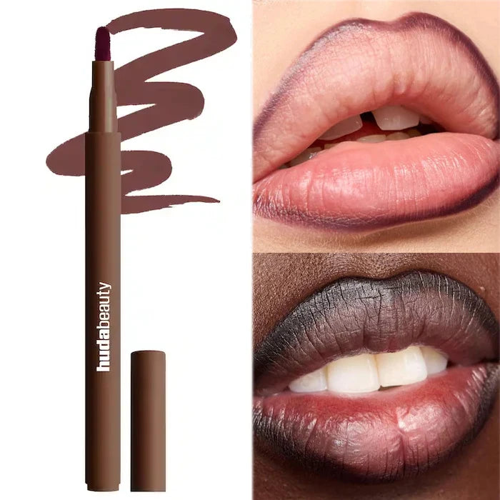 Vabena Velvet Brown Lip Liner Pencil - Matte, Waterproof & Non-Stick Lip Contour