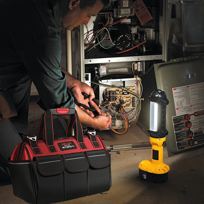 DELIXI ELECTRIC Multifunctional Waterproof Tool Bag - Durable Professional Storage