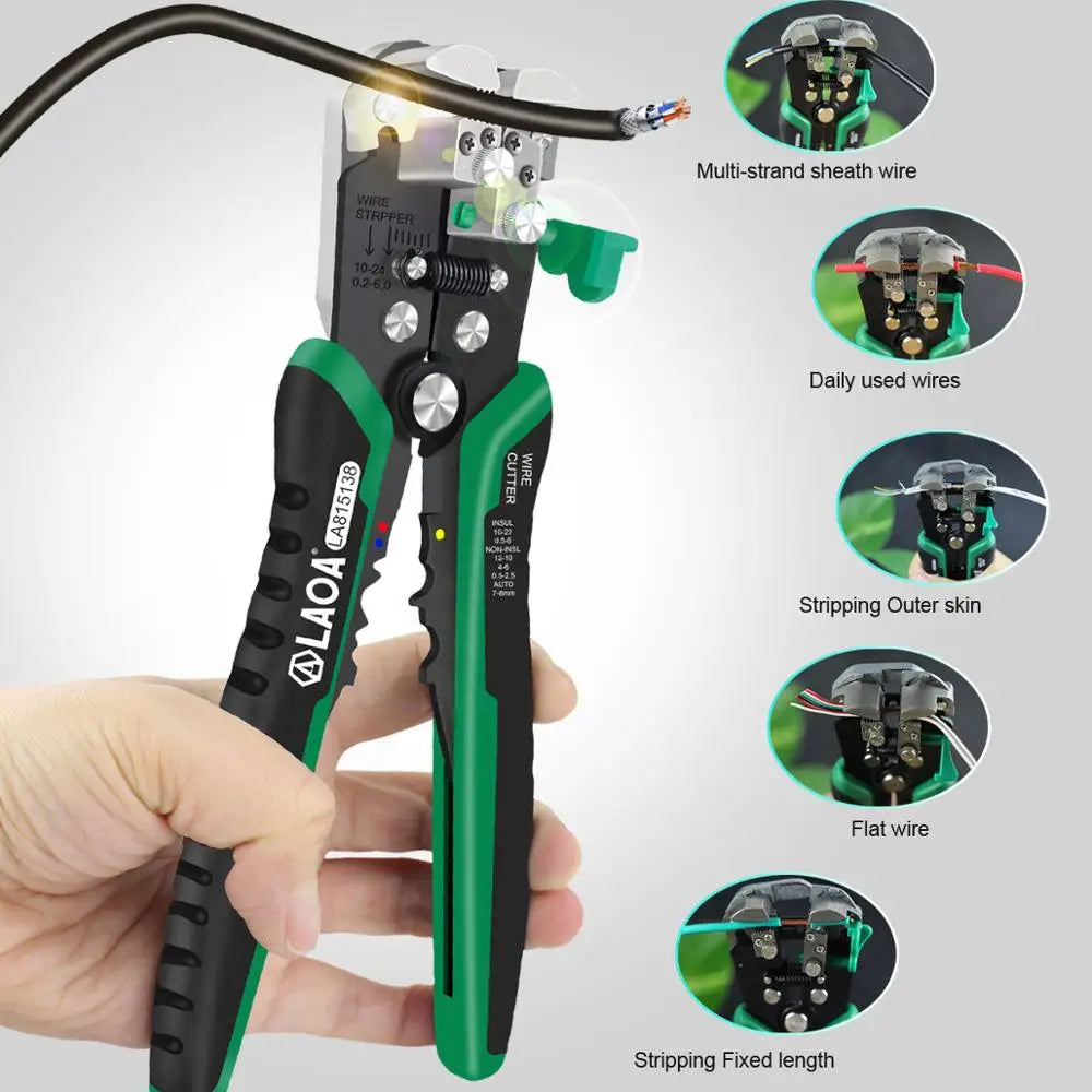LAOA Automatic Wire Stripper Crimper Pliers - Electrician Tool