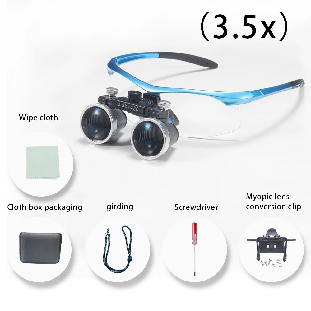 Dentistry Binocular Magnifier 2.5X/3.5X - Ultralight Dental Loupes