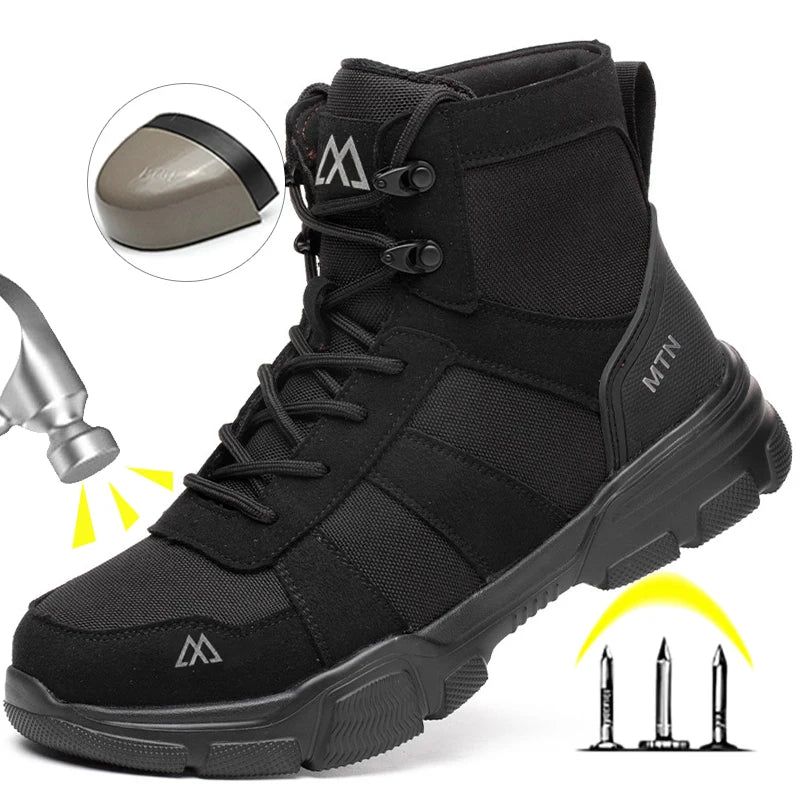 Vabena Breathable Anti-Smash Safety Boots for Work