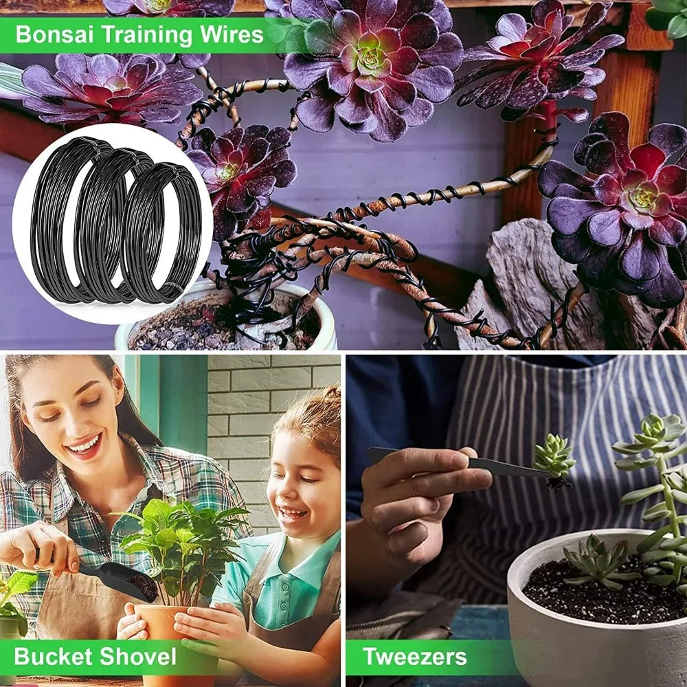 Vabena 24-Piece Bonsai Tool Kit for Beginners - Complete Care Set