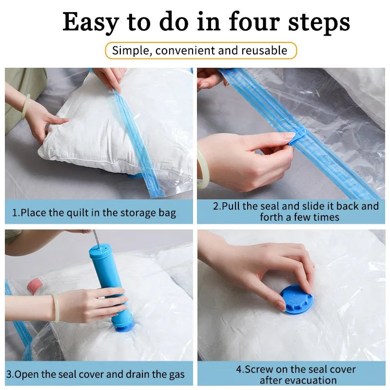 Vacuum Storage Bags 1-10 Pack | Space Saver for Comforters & Travel