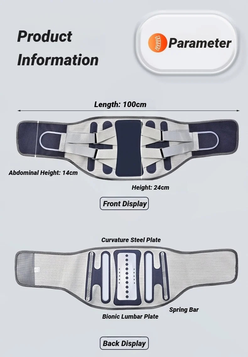 Back Brace Support Belt for Lower Back Pain Relief | Adjustable Lumbar Waist Support