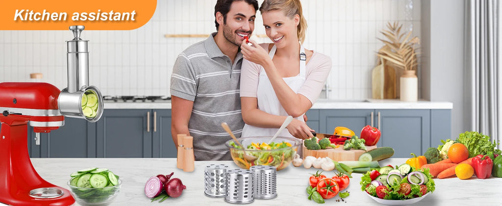 KitchenAid Stand Mixer Slicer Shredder | Stainless Steel Salad Maker