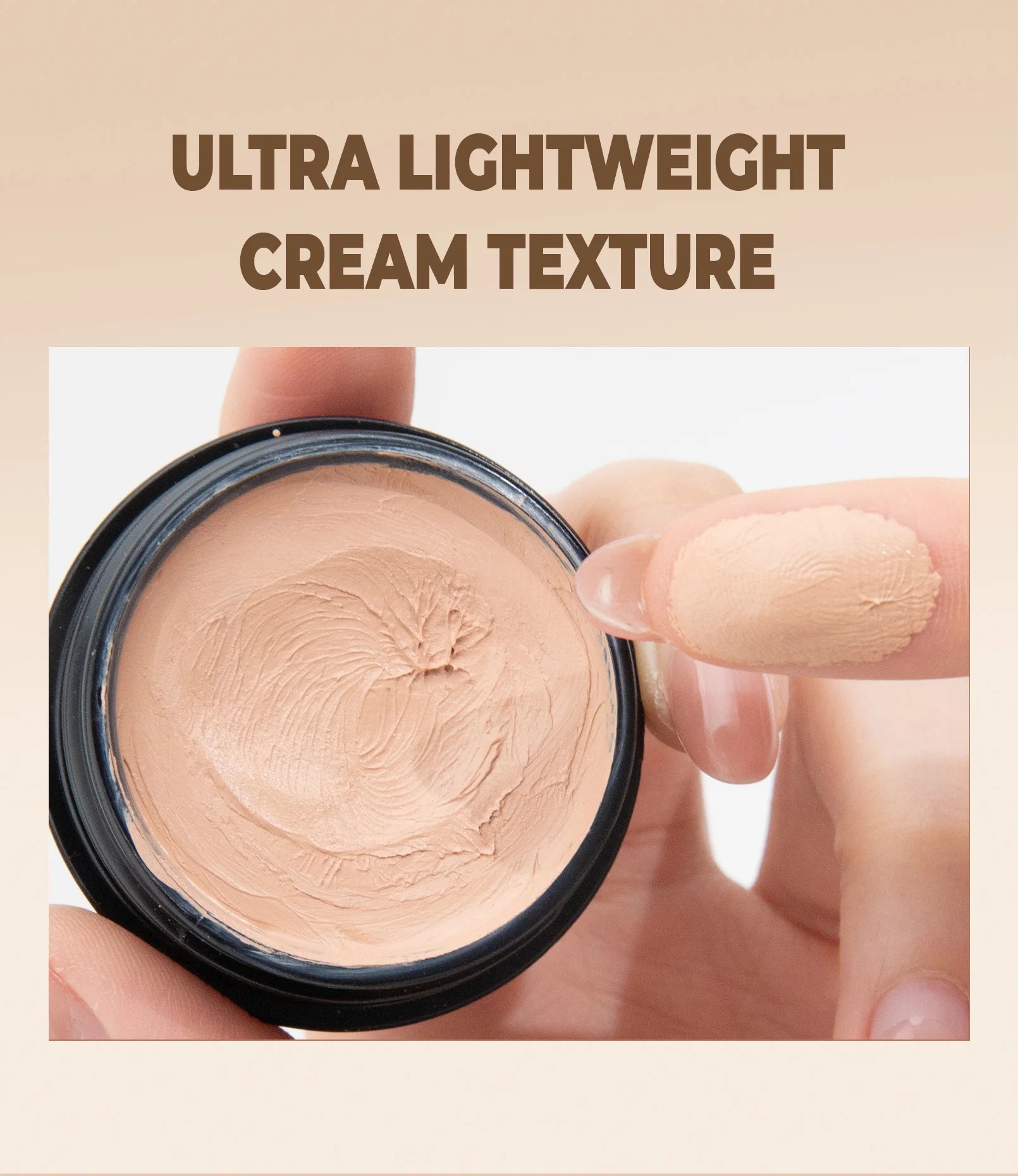 Hydrating Eye Brightening Concealer & Contour Cream - Full Coverage, Long-Lasting Makeup