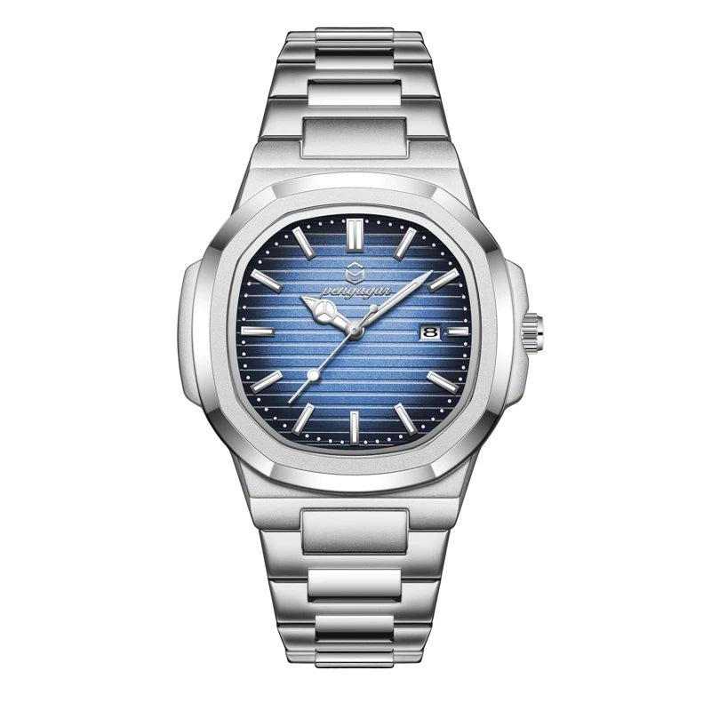 2026 Luxury Military Square Men's Watch - Waterproof Luminous Date Week Quartz