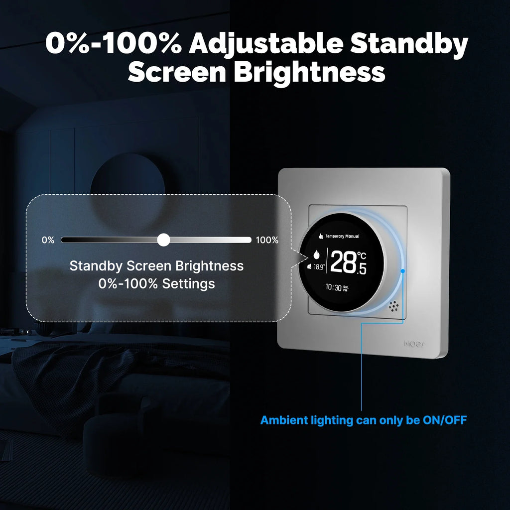 MOES Smart Knob Thermostat - Wi-Fi Heating Control