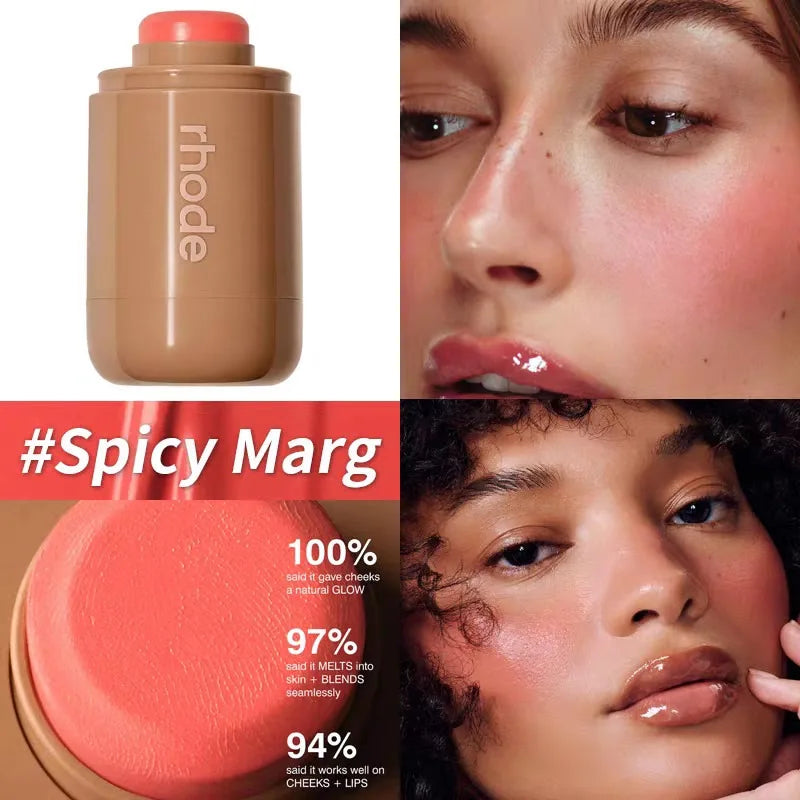 iPhone 16/17 Pro Max Makeup Phone Case: Blush, Lip Gloss & Lipstick Stick