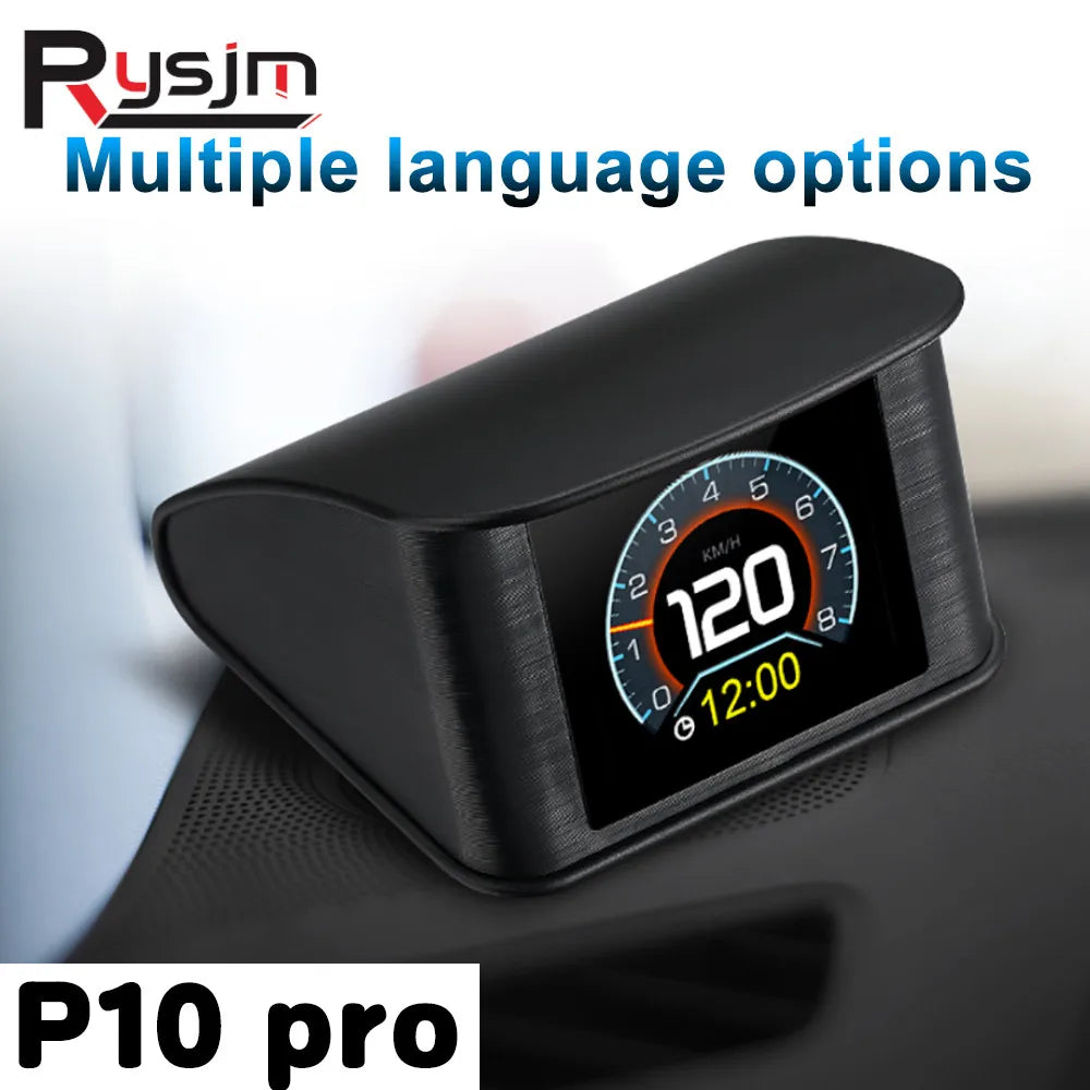 P10 PRO OBD2 Head Up Display - Smart Digital Meter Speedometer