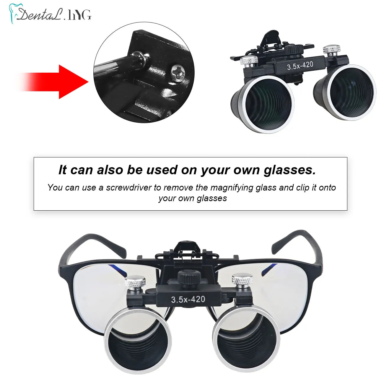 Dentistry Binocular Magnifier - 2.5X/3.5X Optical Loupes for Surgical Precision