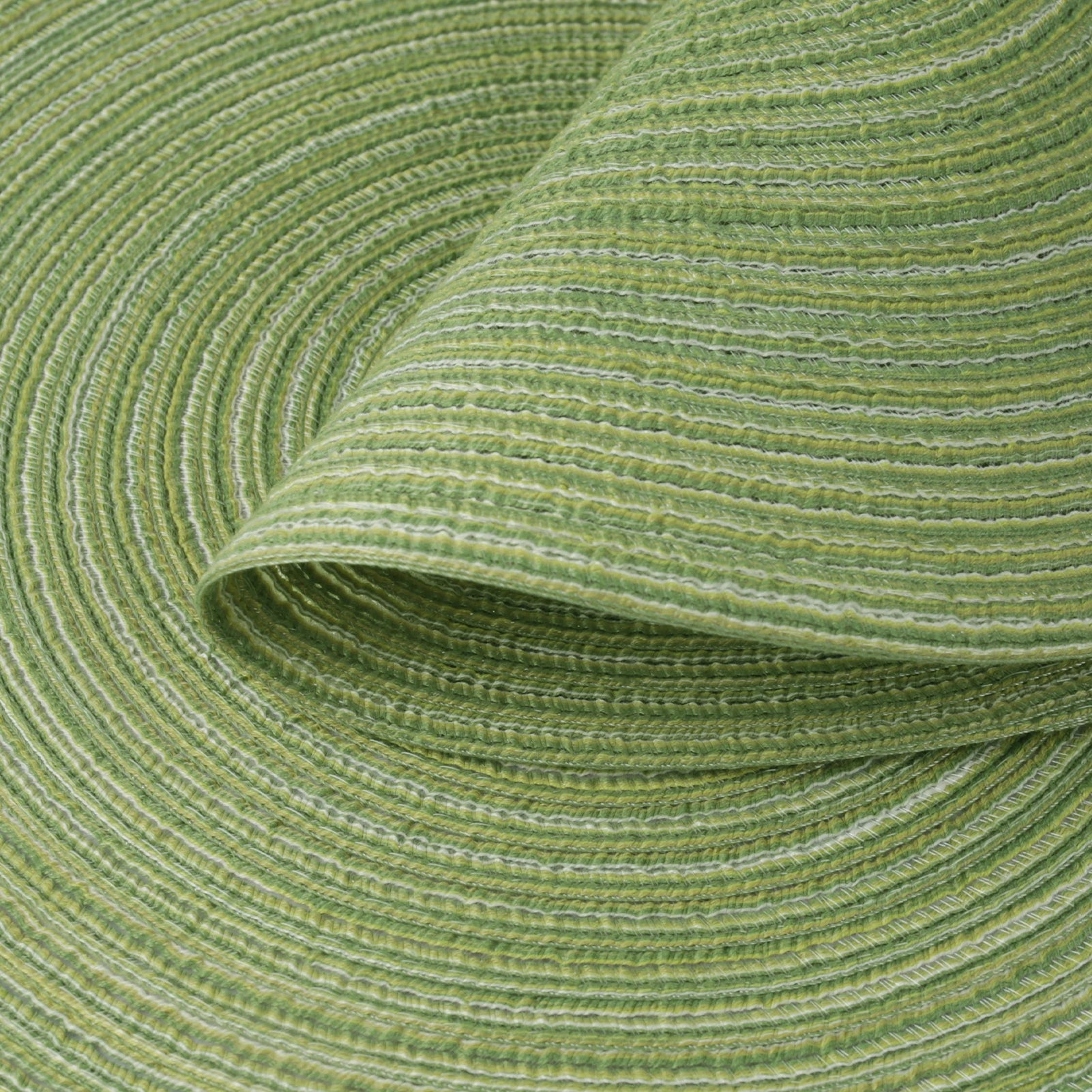 Elegant Round Braided Washable Placemats - Set of 6