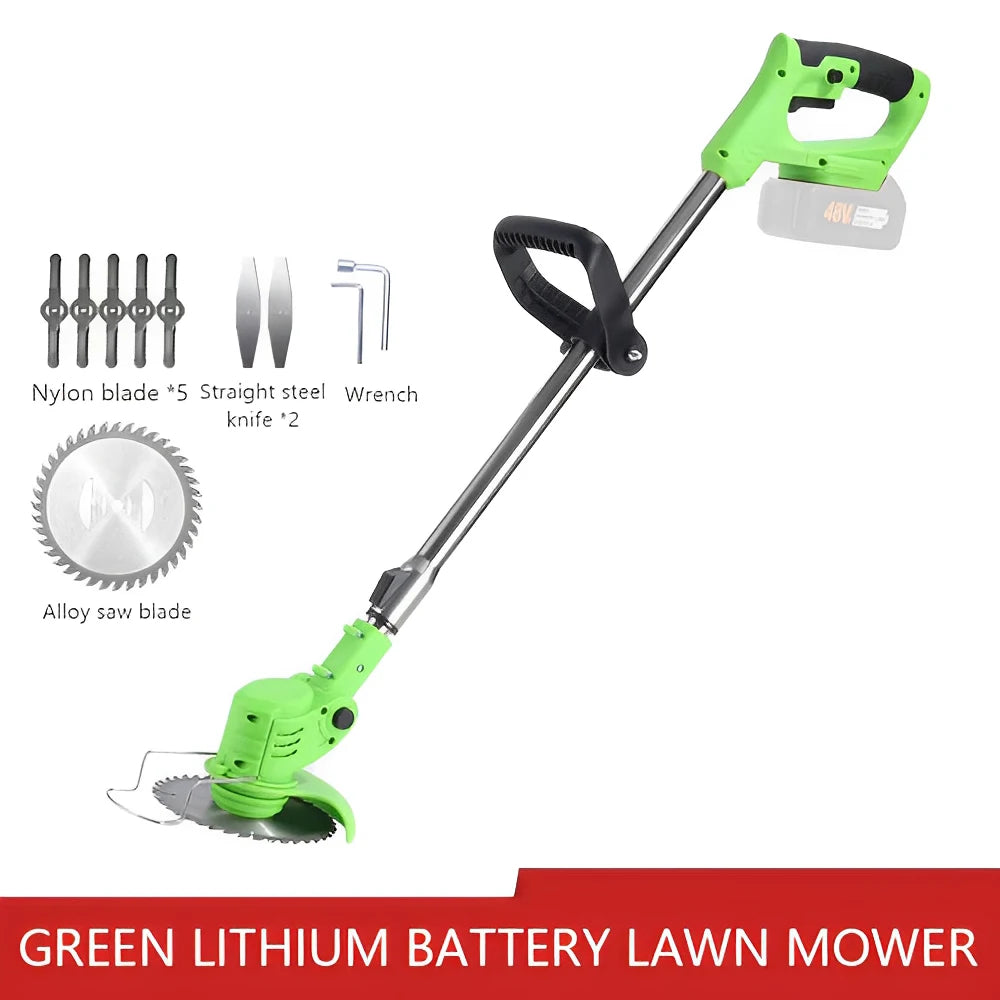 2026 Cordless Electric Grass Trimmer & Lawn Mower – Adjustable Garden Tool, Makita 21V Compatible