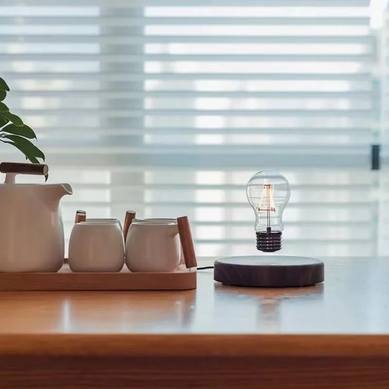 Magnetic Levitation Lamp - Floating LED Bulb Desk Light & Novelty Decor