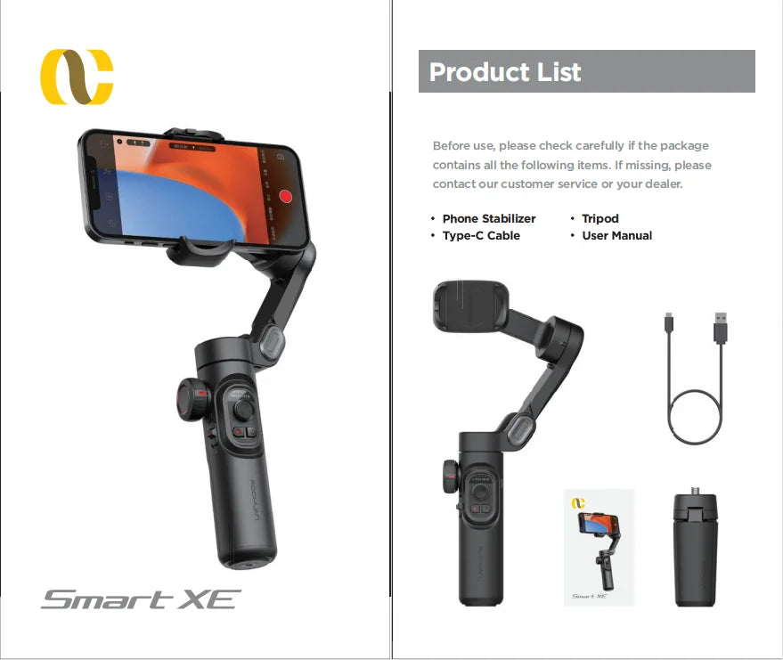 AOCHUAN SmartXE 3-Axis Smartphone Gimbal Stabilizer