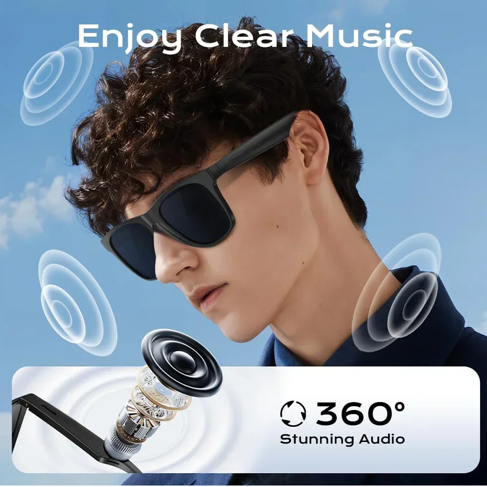 Lenovo AI Smart Camera Glasses - Hands-Free Live Capture & Streaming