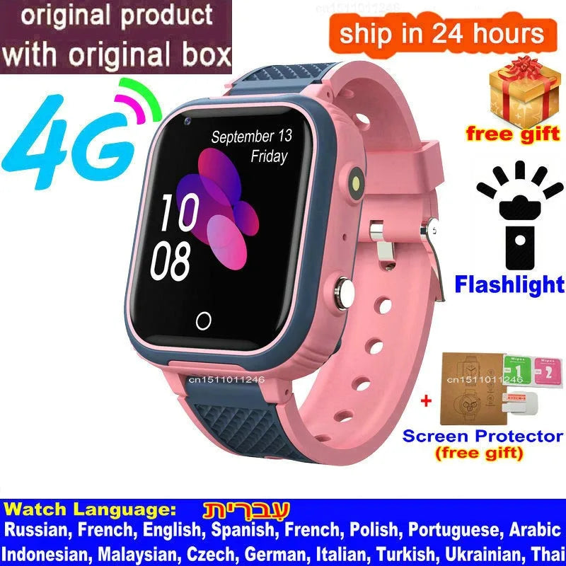 LT21 Kids 4G Smartwatch - GPS, Video Call, SOS, IP67 Waterproof