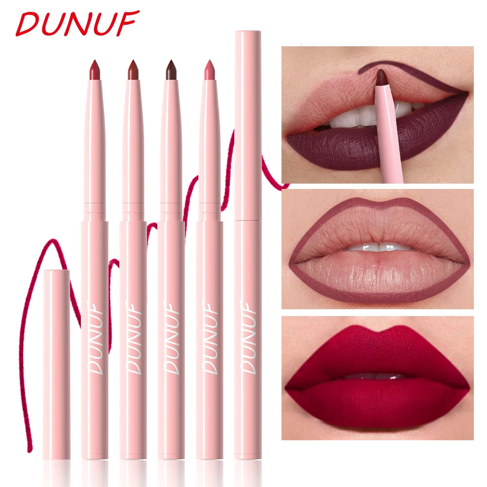 6pcs Long-Lasting Waterproof Lip Liner Pen & Gloss Set - Beauty Makeup