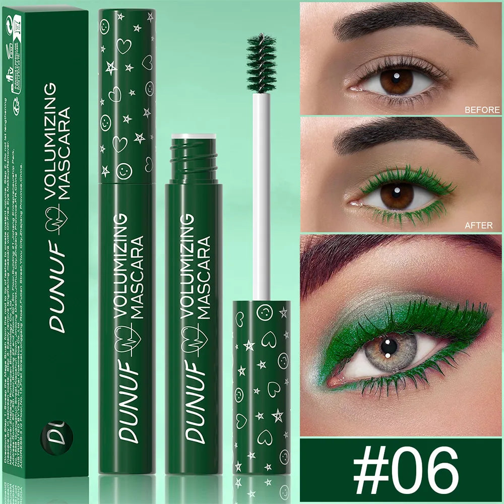 Colorful Curling Waterproof Mascara - Fast Dry & Extension Effect