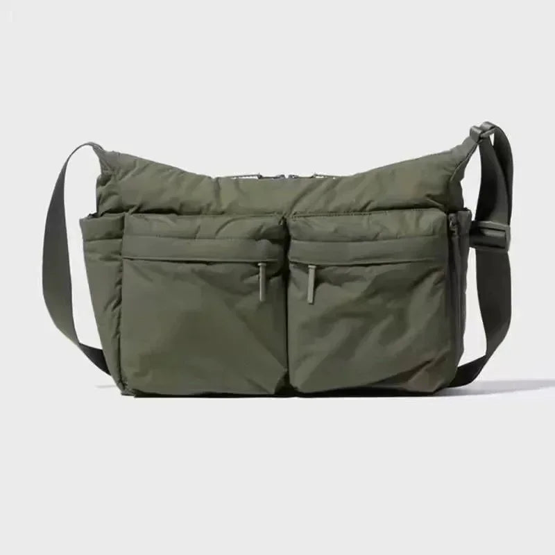 Women's Casual Multi-Pocket Nylon Messenger Bag - Travel & Shopping Tote