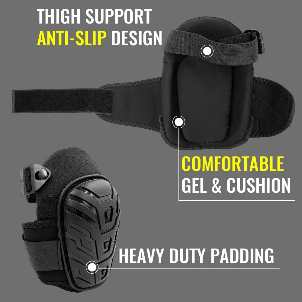 Heavy-Duty Professional Gel Knee Pads | EVA Foam & Gel Cushion for Work & Gardening