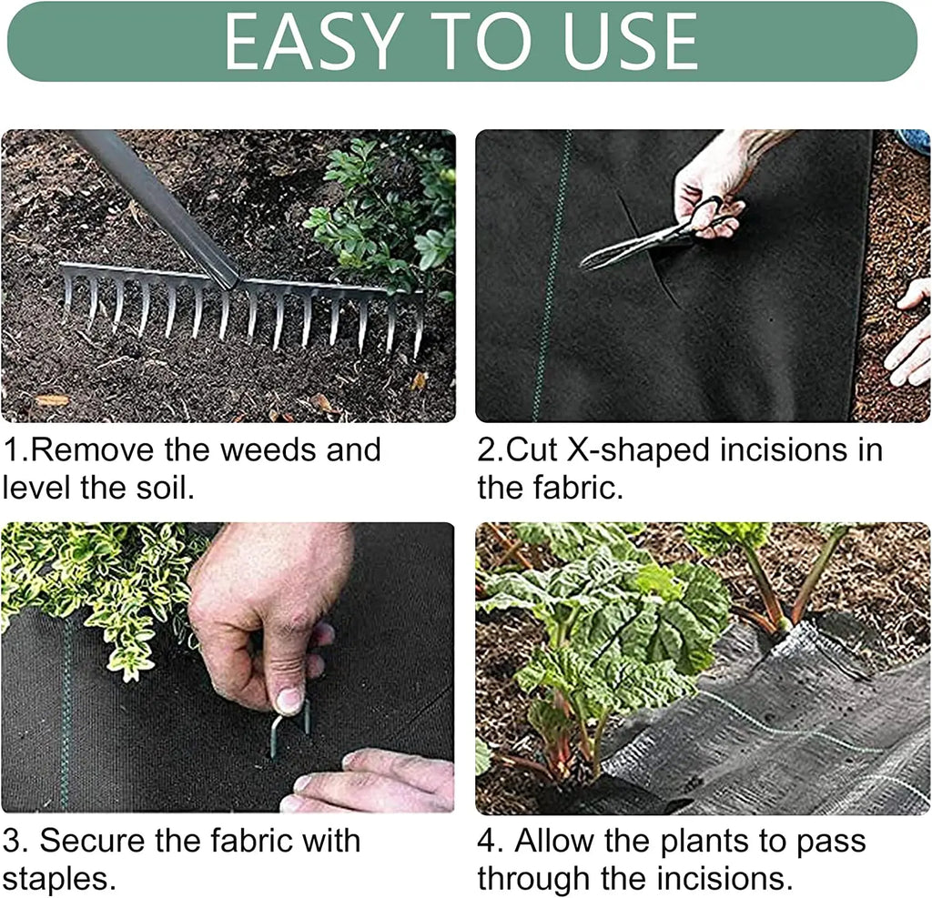 Heavy Duty Woven Weed Barrier Fabric | Non-Slip Ground Control Mat