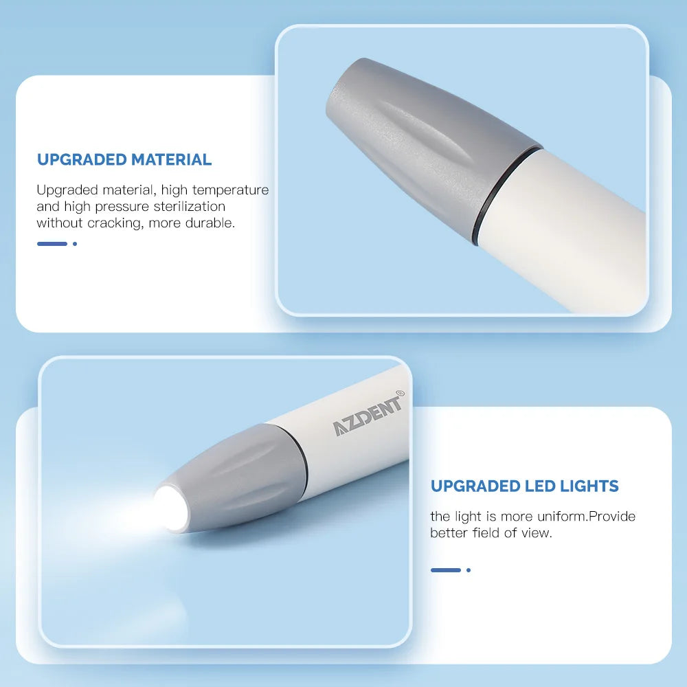 AZDENT Dental Ultrasonic Piezo Scaler Handpiece – 135° Sterilizable, Compatible with SATELEC, DTE, WOODPECKER, EMS, VRN