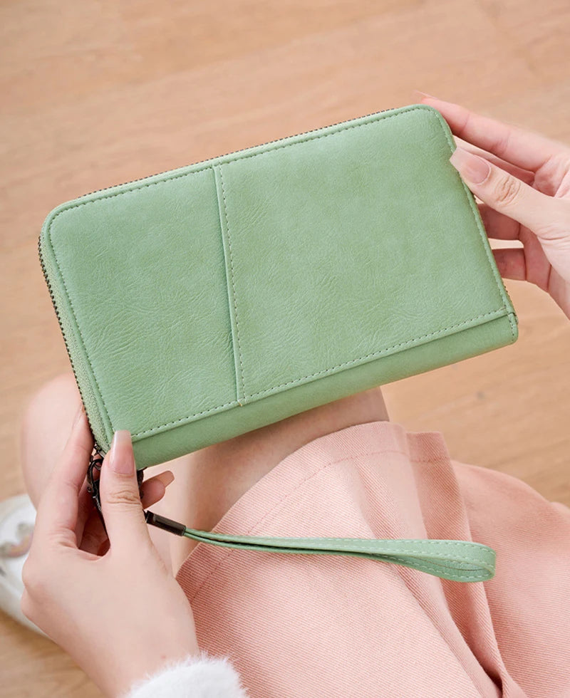 Travel Passport Wallet - RFID Anti-Theft PU Leather Organizer for Men & Women