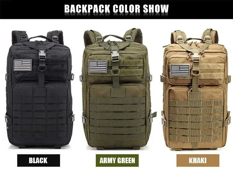 ReFire Gear 50L Tactical Assault Pack - Durable Military Backpack