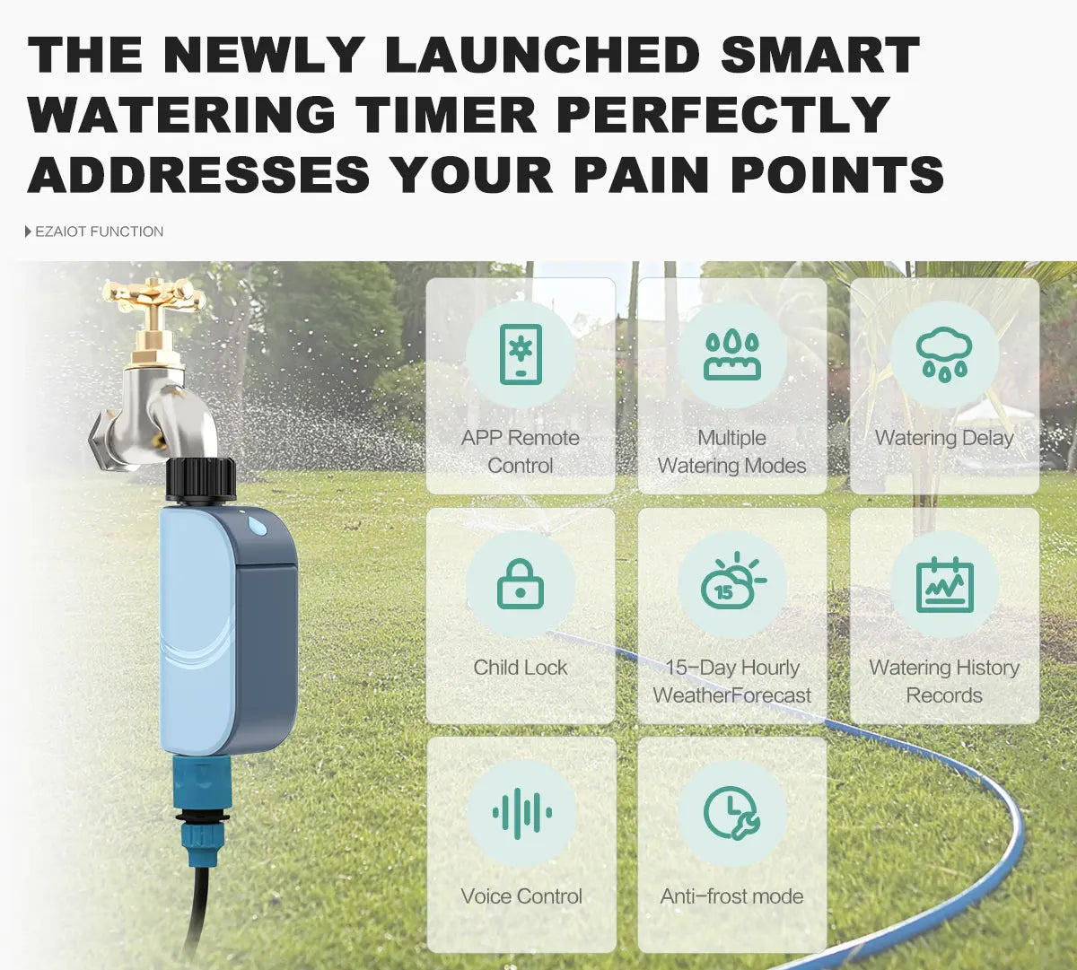 Smart WiFi Garden Watering Timer – Tuya Automatic Sprinkler & Drip System