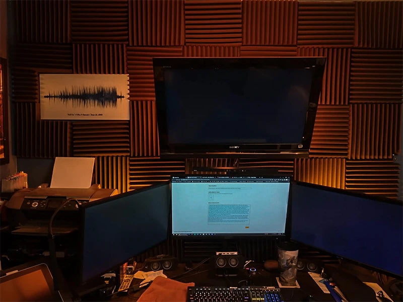 TOUO Sound Absorbing Foam Panels - Studio Acoustic Treatment & Soundproofing