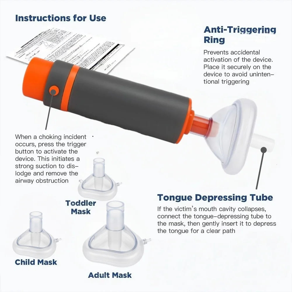 Heimlich Anti-Choking Device | Portable First Aid for Asphyxia